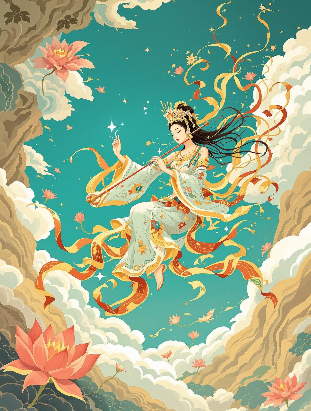 敦煌·飞天壁画 - 橙子动漫 敦煌·飞天壁画 - 橙子动漫推荐古风国漫